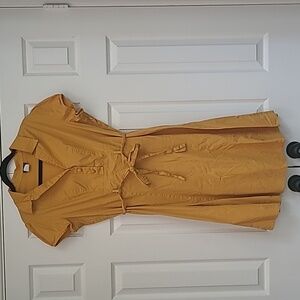 Retro Mustard Shirtdress from Modcloth